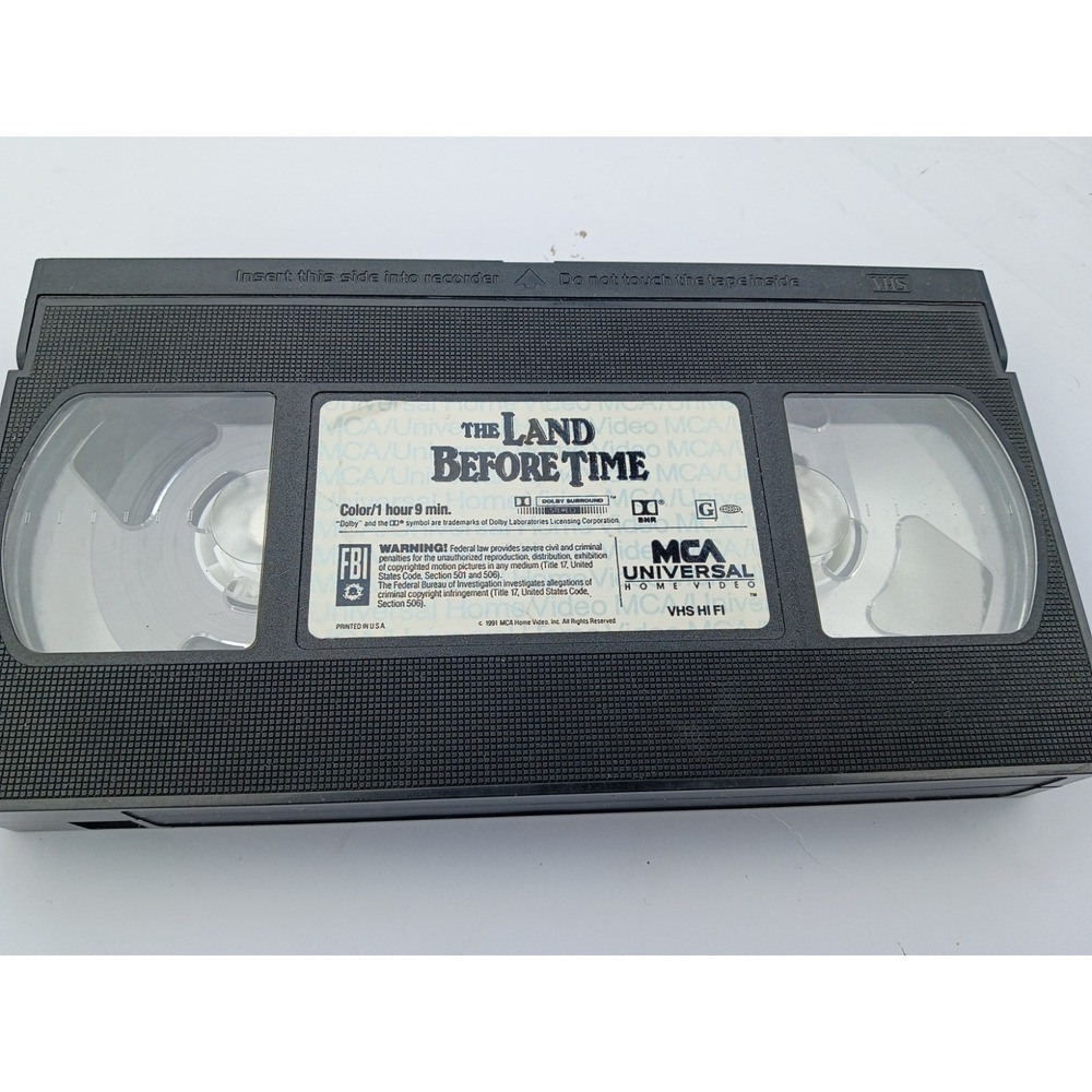 The Land Before Time VHS Tape 1991